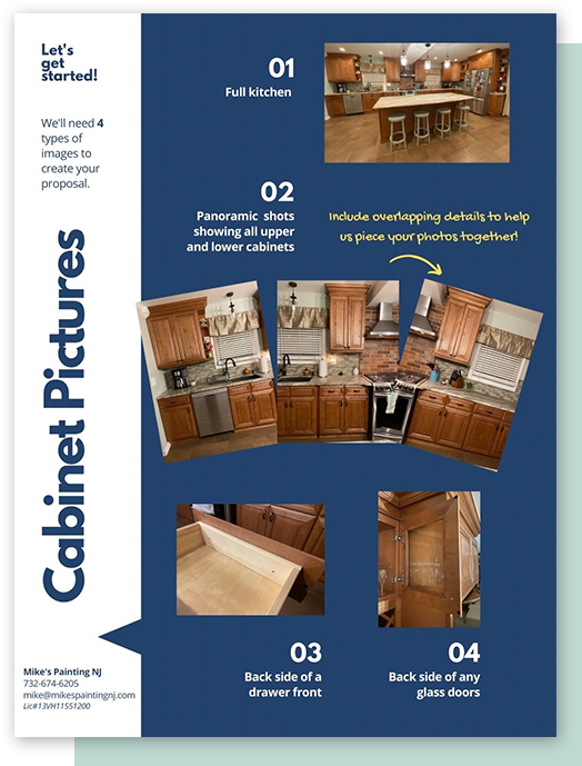 Cabinet Painting and Refinishing, Ocean County, Monmouth County NJ